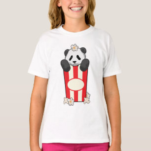 Panda with Popcorn T-Shirt
