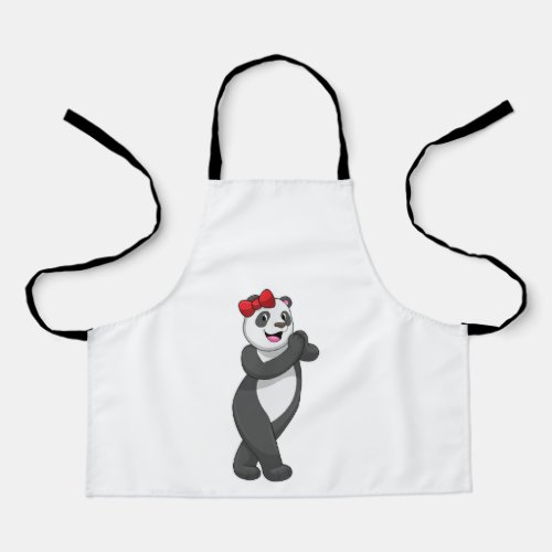 Panda with Ribbon Apron