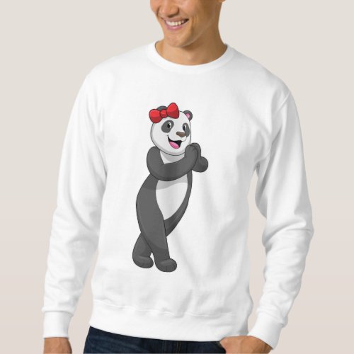 Panda with Ribbon Sweatshirt