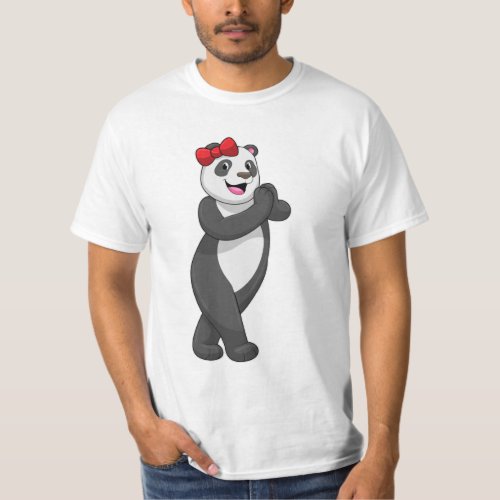 Panda with Ribbon T_Shirt