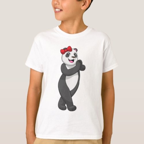 Panda with Ribbon T_Shirt