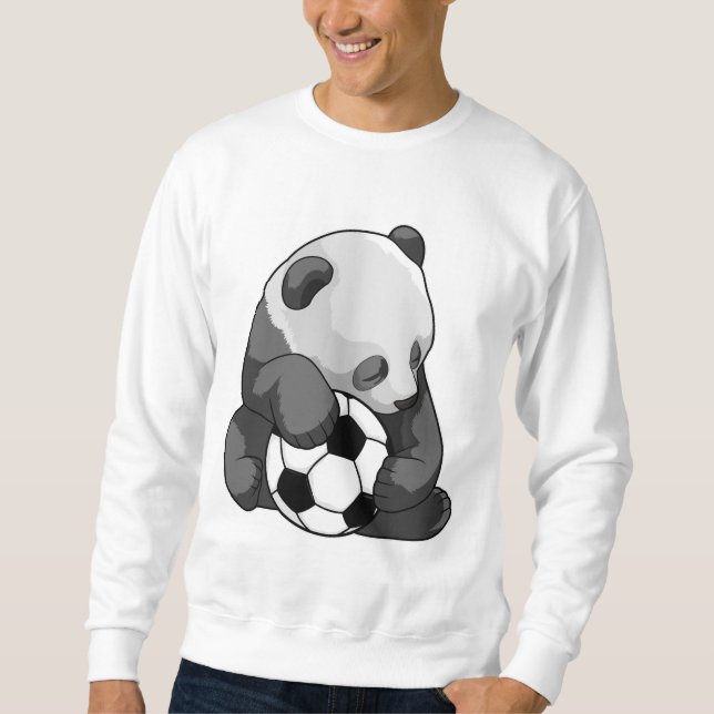 Panda with Soccer ball Sweatshirt (Front)