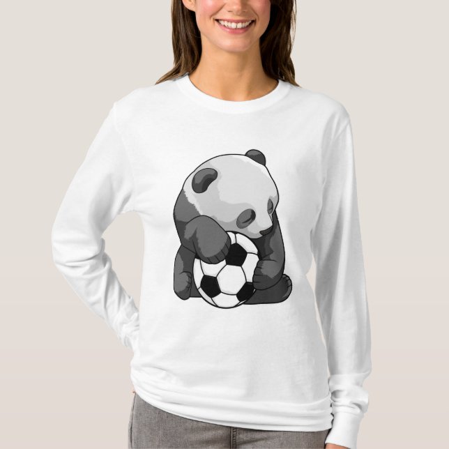 Panda with Soccer ball T-Shirt (Front)