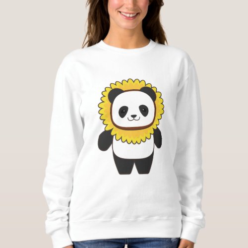 Panda with Sunflower Sweatshirt