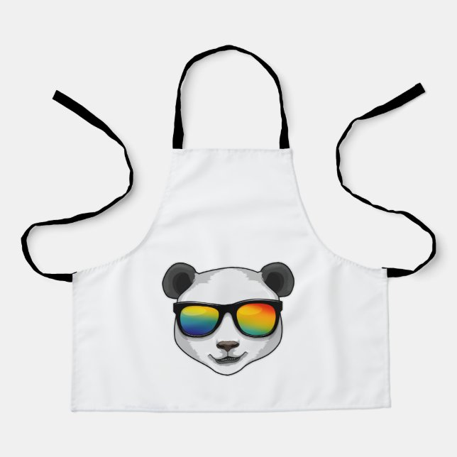 Panda with Sunglasses Apron (Front)