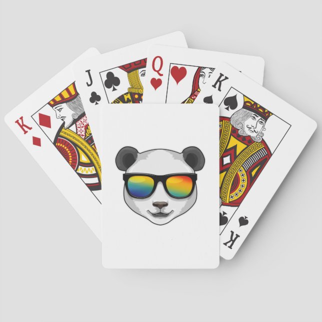 Panda with Sunglasses Poker Cards (Back)