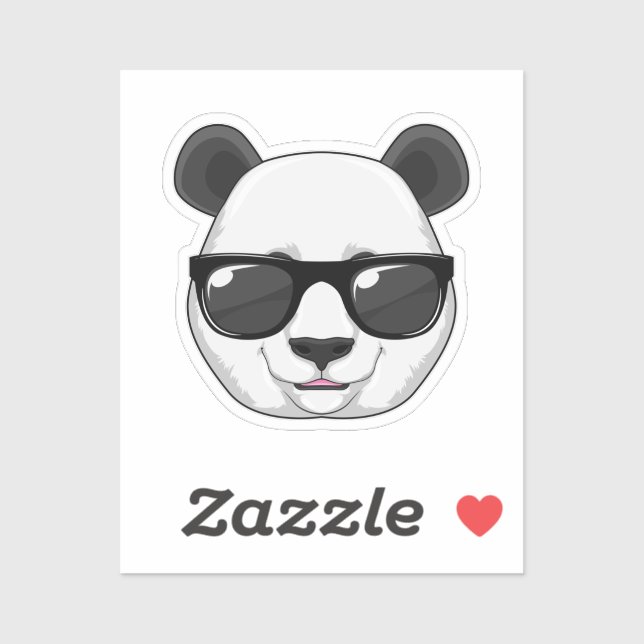 Panda with Sunglasses Sticker (Sheet)