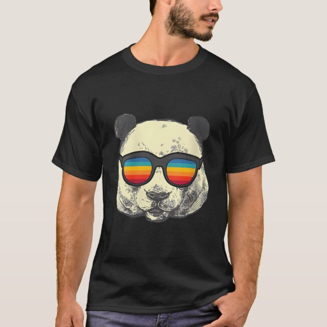 Panda With Sunglasses T-Shirt (Front)