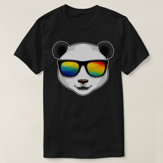 Panda with Sunglasses T-Shirt (Design Front)