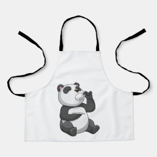 Panda with Tea Cup Apron