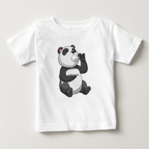 Panda with Tea Cup Baby T-Shirt