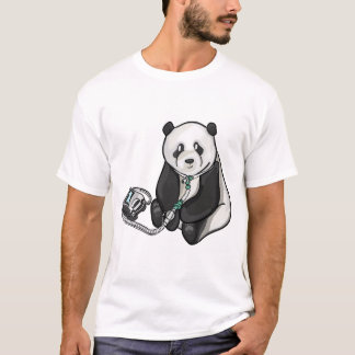 Panda With Trach And Ventilator  T-Shirt