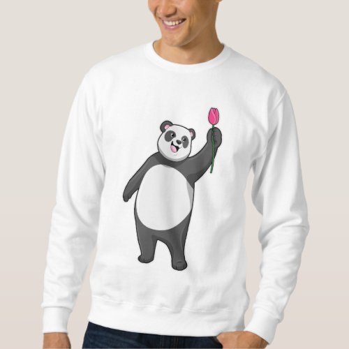 Panda with Tulip Sweatshirt