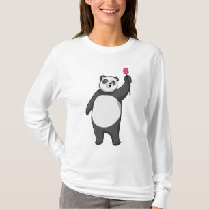 Panda with Tulip T-Shirt