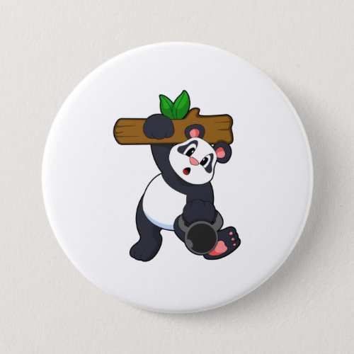 Panda with Wood at Strength training Button