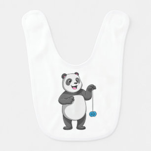 Panda with Yo-yo Baby Bib