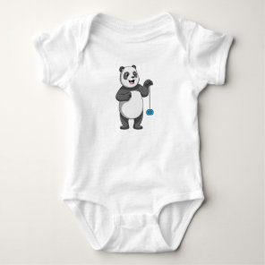 Panda with Yo-yo Baby Bodysuit