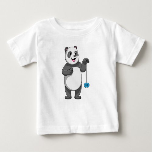 Panda with Yo_yo Baby T_Shirt