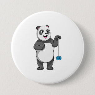 Panda with Yo-yo Button