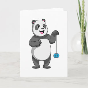 Panda with Yo-yo Card
