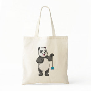 Panda with Yo-yo Tote Bag