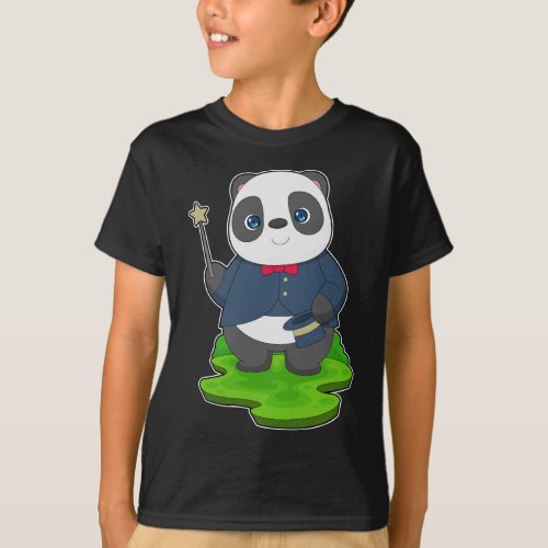 Panda Wizard Magic wand T_Shirt