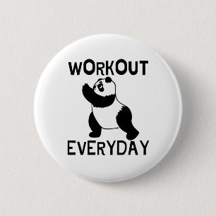 Panda Workout Gym Button