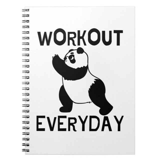 Panda Workout Gym Notebook (Front)