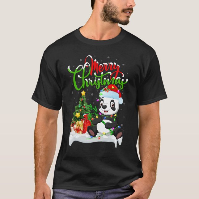 Panda   Xmas Decorations Santa Panda Christmas T-Shirt (Front)