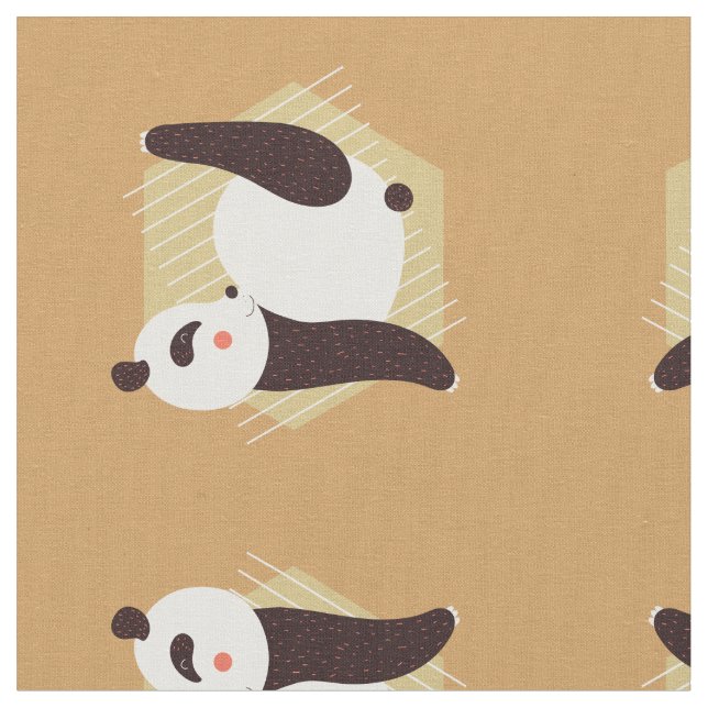 Panda Yoga Fabric (Close Up)