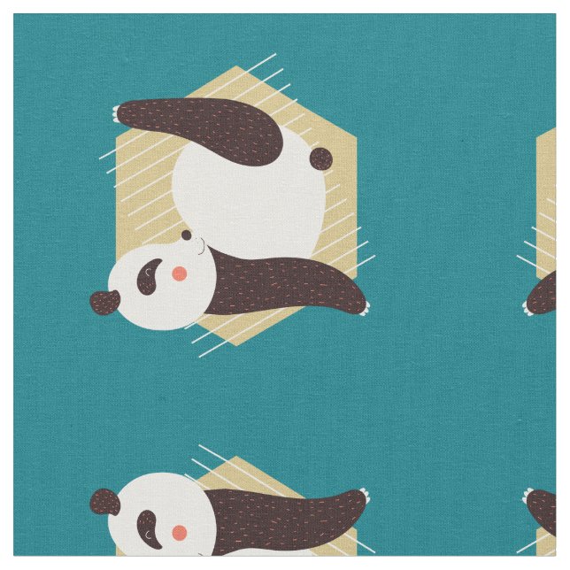 Panda Yoga Fabric (Close Up)