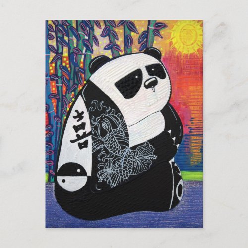 Panda Zen Master Postcard