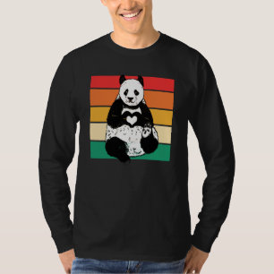 Panda Zookeeper Zookeeping Retro Panda T-Shirt