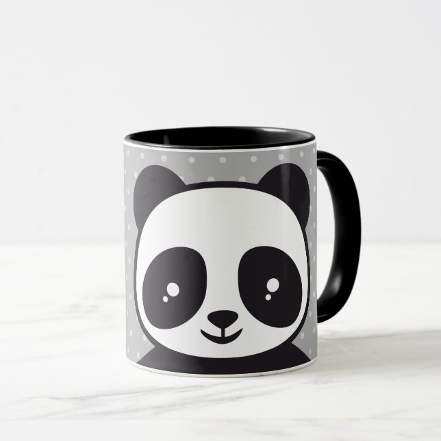 Pandabar children's cup - gray | (Front Right)