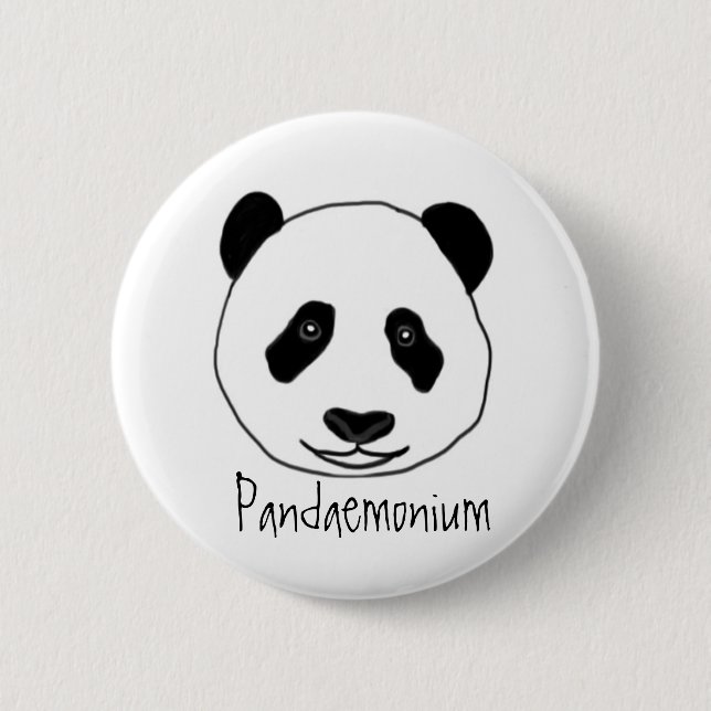Pandaemonium Badge Pinback Button (Front)