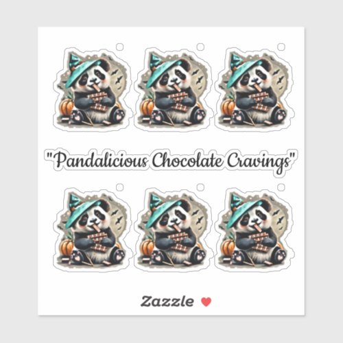 Pandalicious Chocolate Cravings Sticker