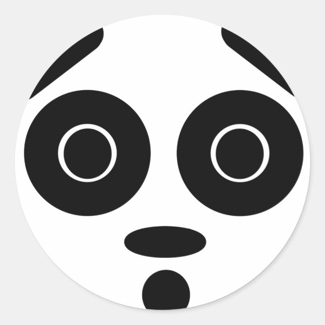 pandamonium classic round sticker (Front)