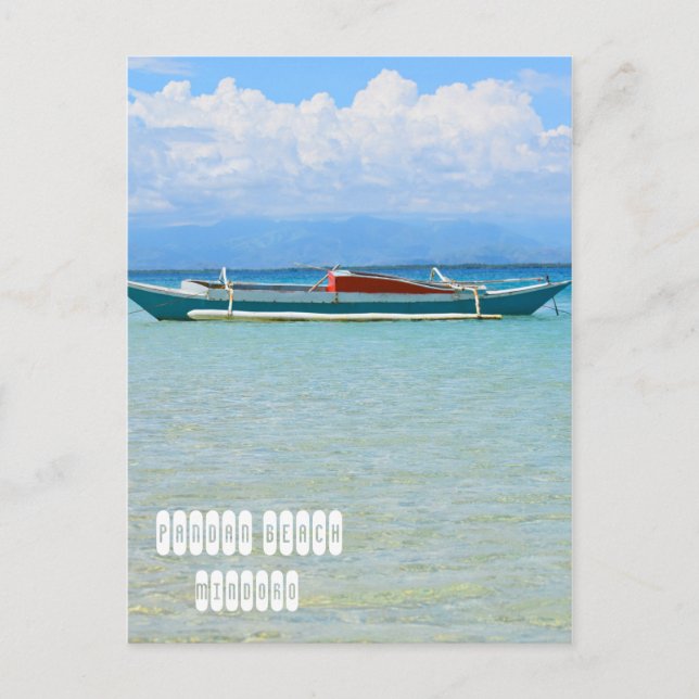 Pandan Beach in Mindoro Philippines Postcard (Front)