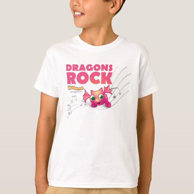 Pandanda 'Dragons Rock' T-shirt (Front)