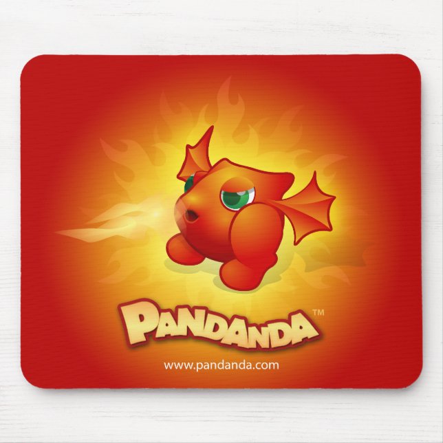 Pandanda Fiery Dragon Mousepad (Front)