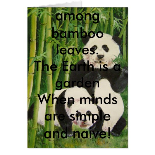 pandas2, There is only black and white,simple a... Cards (Front)