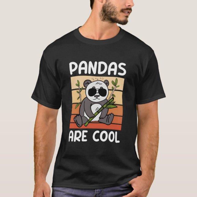 Pandas Are Wildlife Animal Zookeeper Panda Bear T-Shirt (Front)