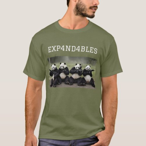 Pandas Armed T_shirt