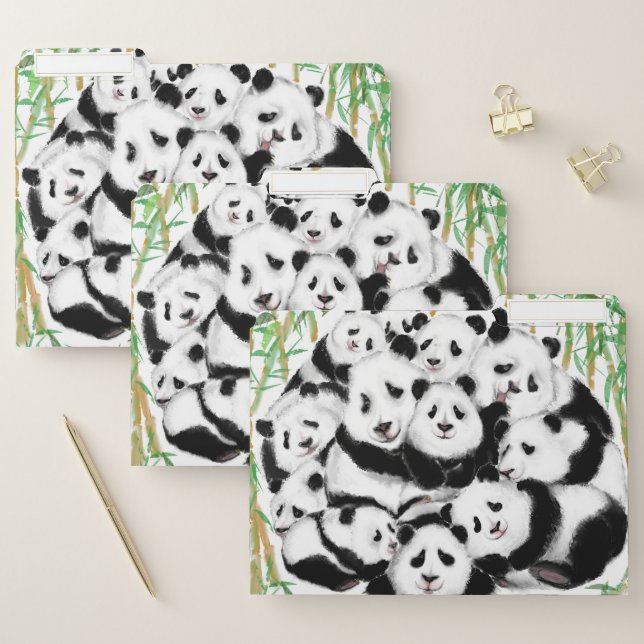 Pandas - Big Hugs - Happy File Folder (Set)
