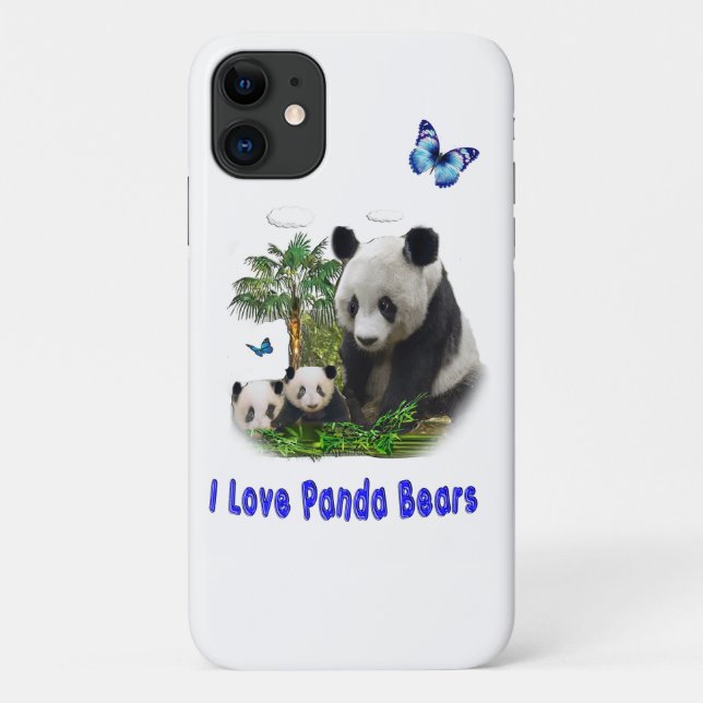 Pandas Case-Mate iPhone 11 Case (Back)