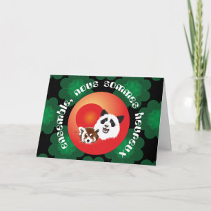 Pandas friends for eternity thank you card