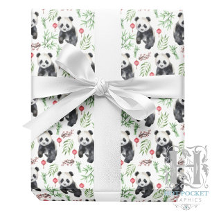 Pandas Gift Wrapping Paper