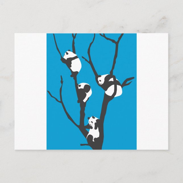 Pandas Hangin' Out Postcard (Front)
