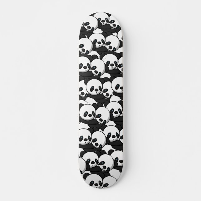 Pandas Hugging Skateboards  (Front)