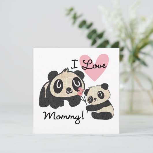 Pandas I Love Mommy (Standing Front)